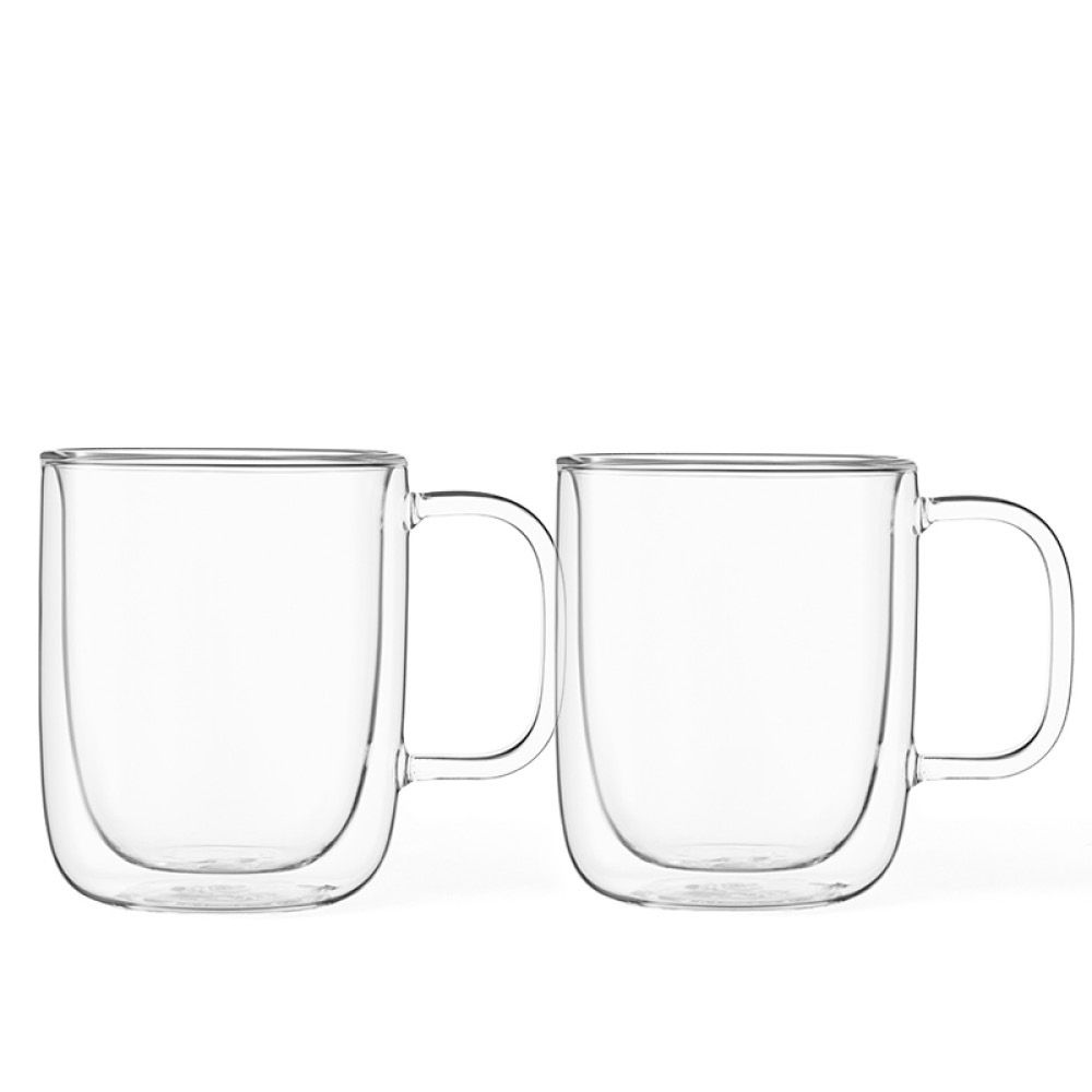 product image - Набор кружек с двойными стенками Viva Scandinavia CLASSIC, 2 шт, объем 0,35 л, прозрачный