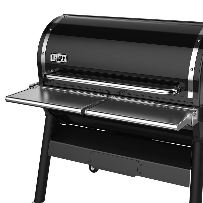 Столик передний складной для гриля Weber Smoke Fire, 98,8х26,2х6,4 см, серый