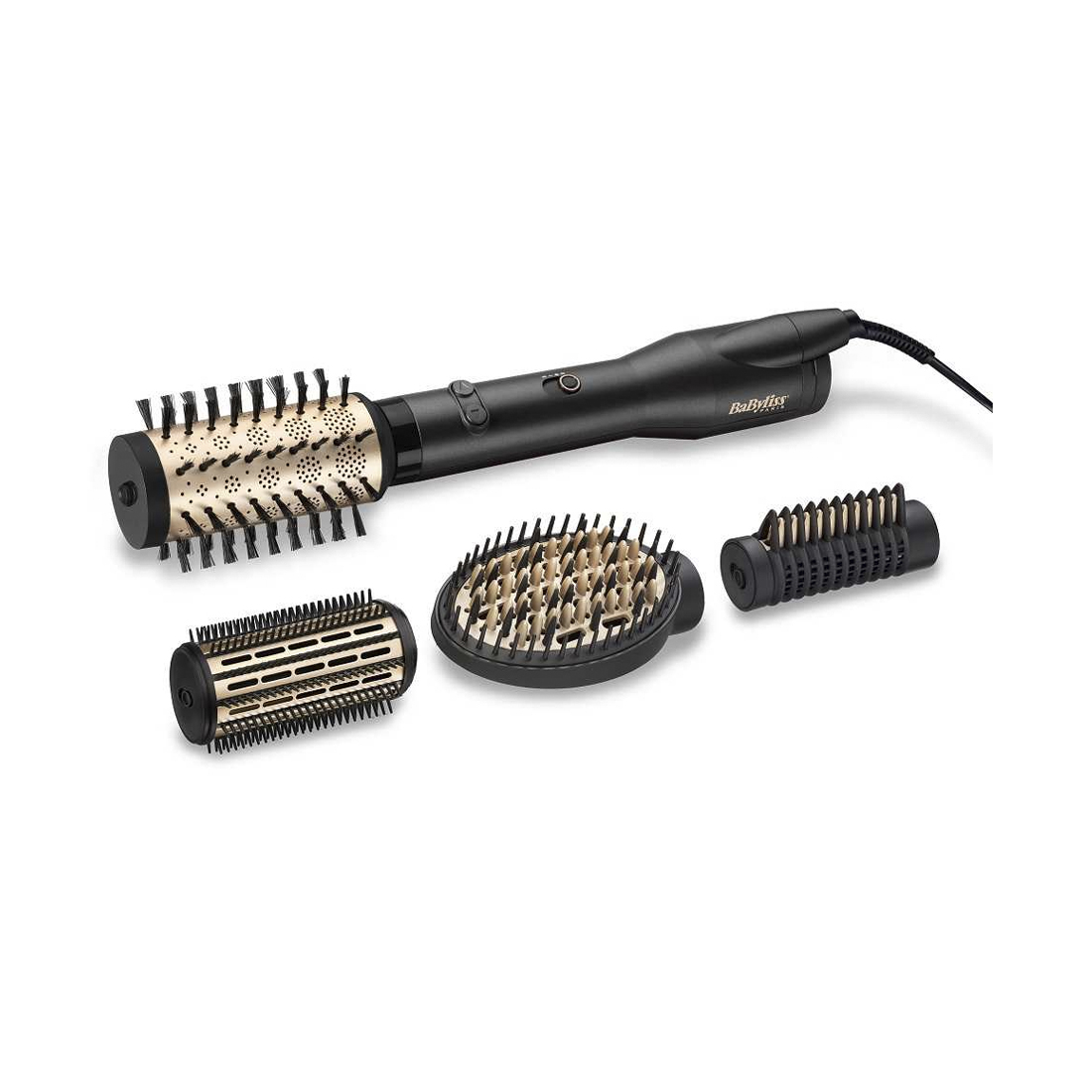 product image - Фен-щітка BaByliss Big Hair Luxe, потужність 650 Вт, чорний із золотистим