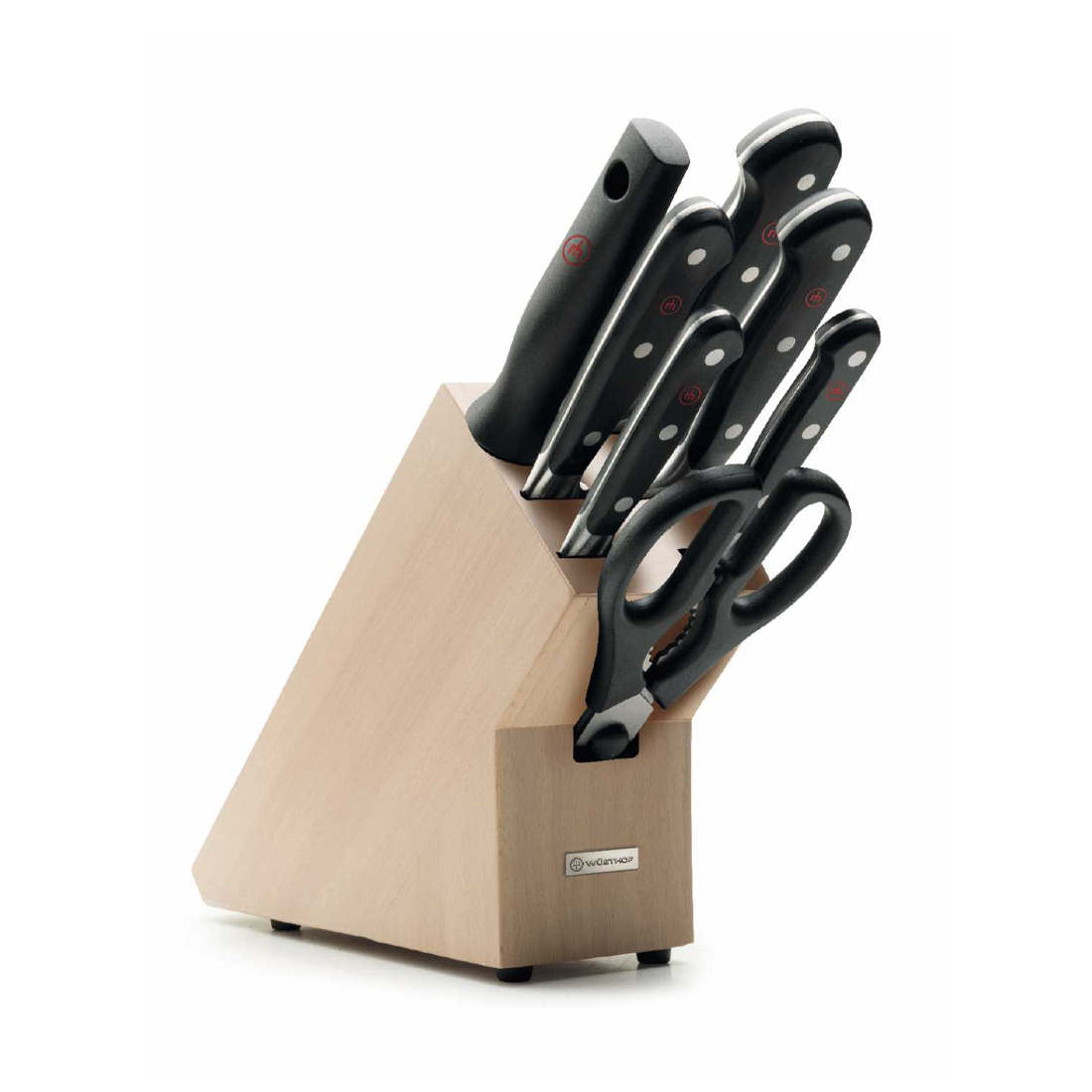 product image - Набор ножей с блоком Wuesthof CLASSIC, 7 предметов, бежевый