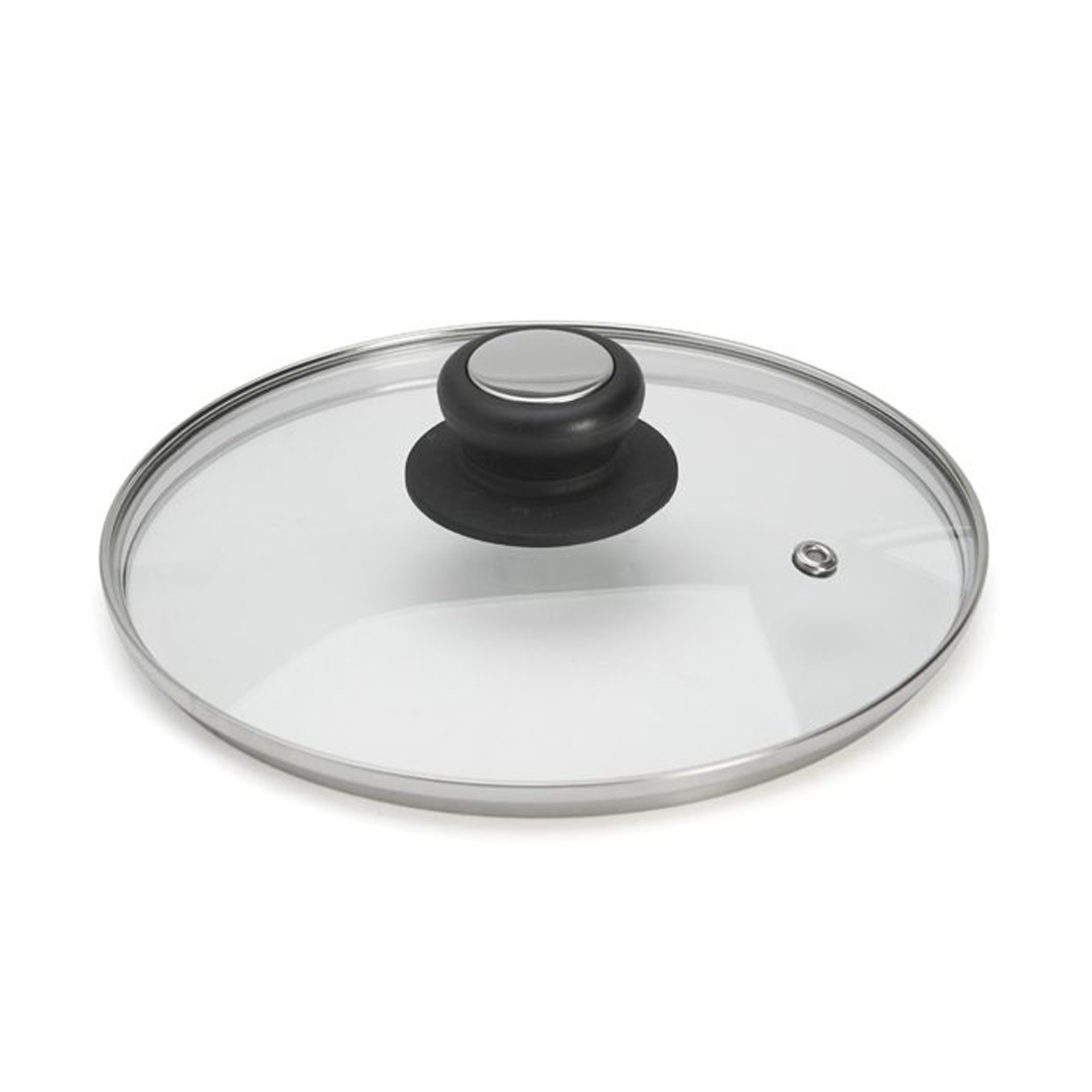 product image - Крышка универсальная круглая de Buyer CHOC EXTREME, стекло/бакелит, диаметр 24 см, прозрачный