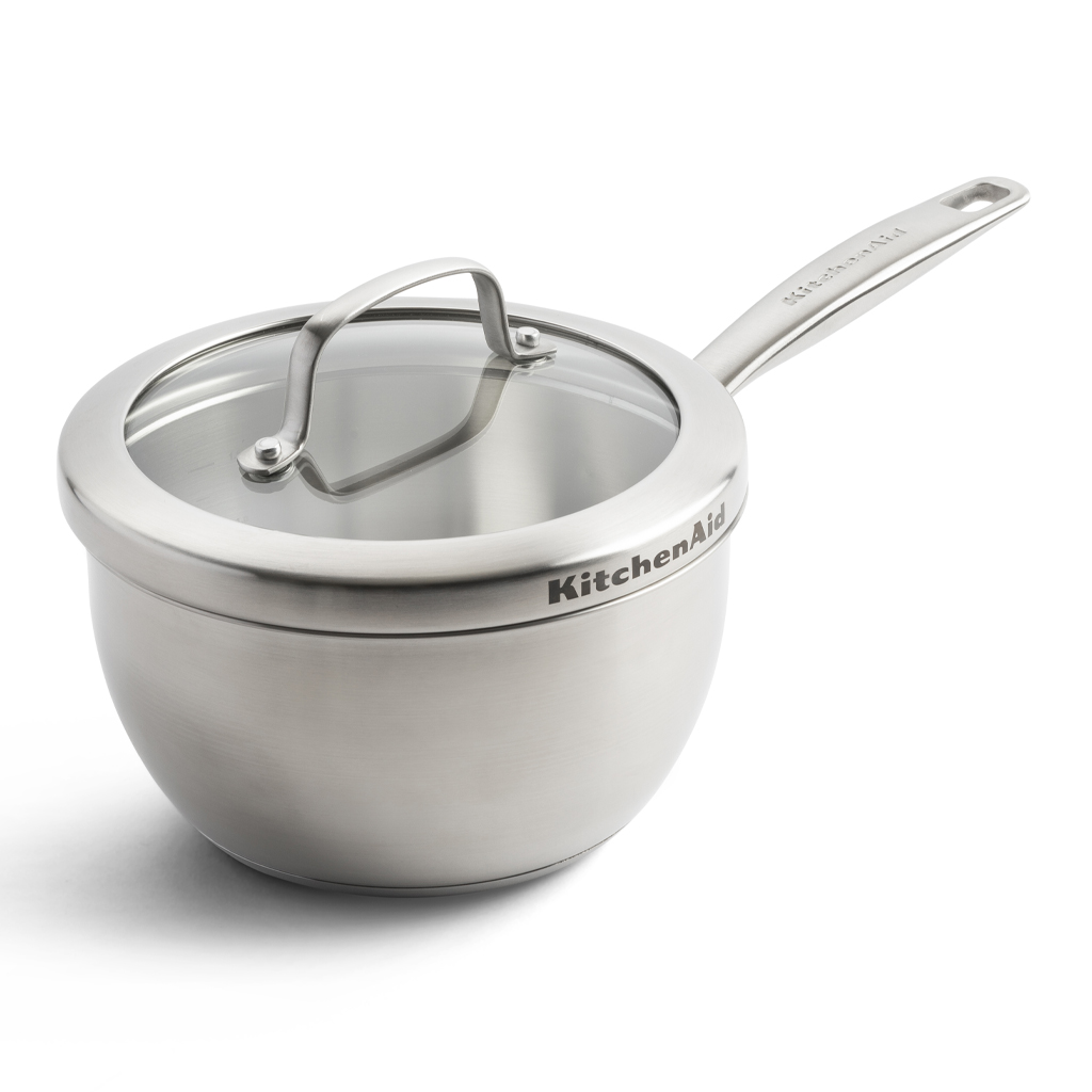 product image - Ківш із кришкою KitchenAid PROLINE, об'єм 2 л, сріблястий