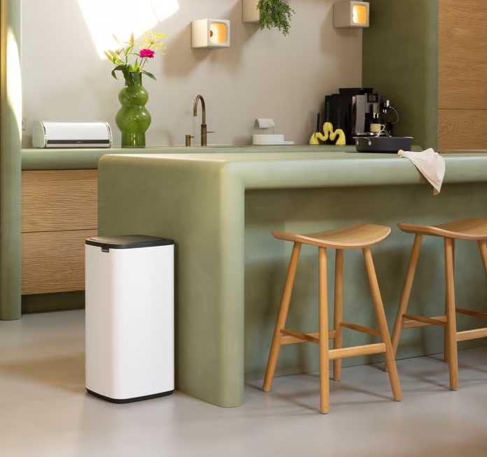Бак для сміття Brabantia Bo Touch Bin, об'єм 30 л, білий