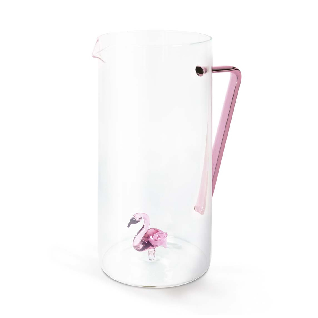 product image - Кувшин «Фламинго» WD Lifestyle Fly Animals, объем 1,2 л, высота 20 см, прозрачный