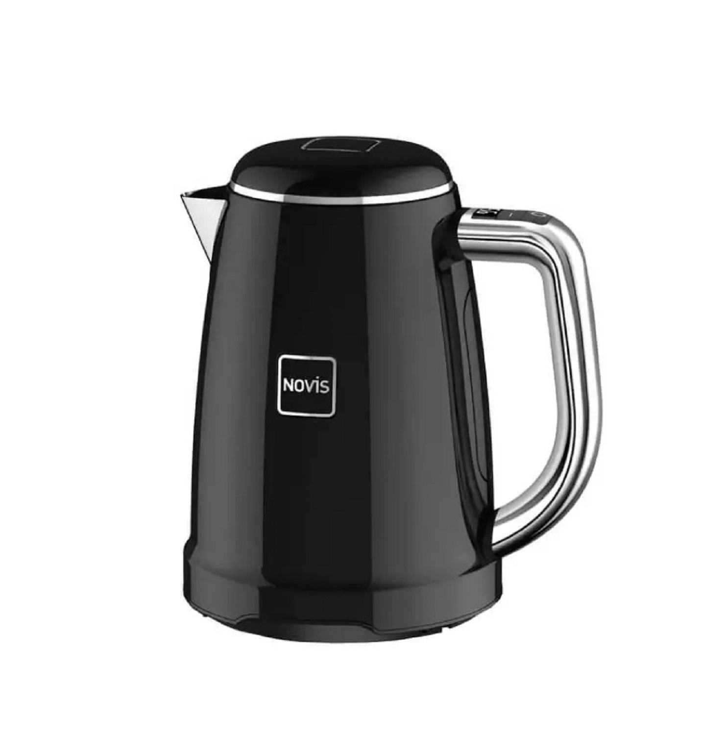 product image - Чайник електричний з регулюванням температури кипіння Novis Kettle KTC1, об'єм 1,6 л, чорний