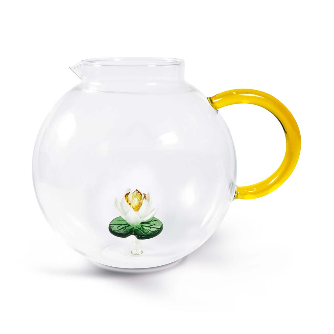 product image - Глечик «Лілія» WD Lifestyle Monterey Flowers, об'єм 1,7 л, висота 17,5 см, прозорий