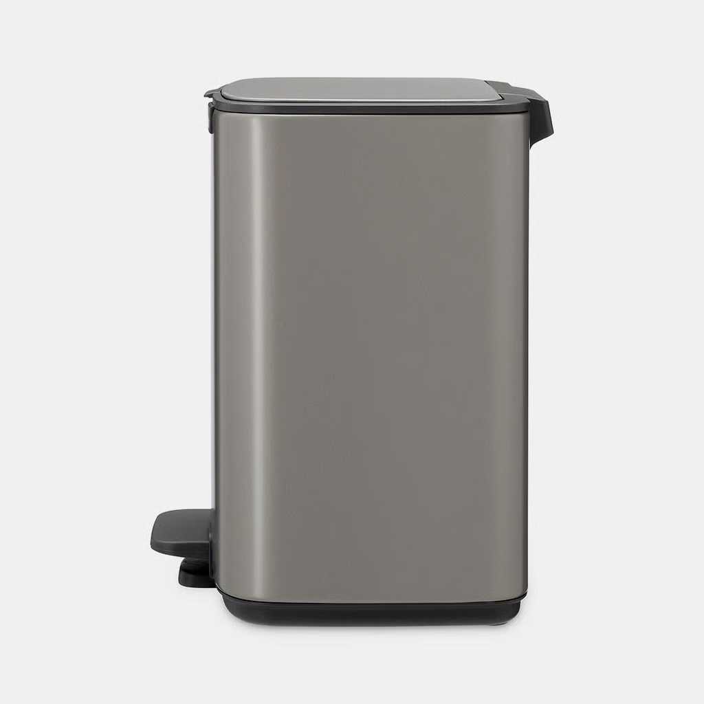 Бак для сміття Brabantia Bo Pedal Bin, об'єм 7 л, платиновий