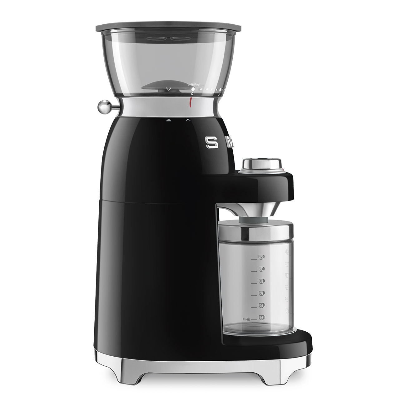 Кофемолка Smeg 50 STYLE, 15x34,5x22 см, черный