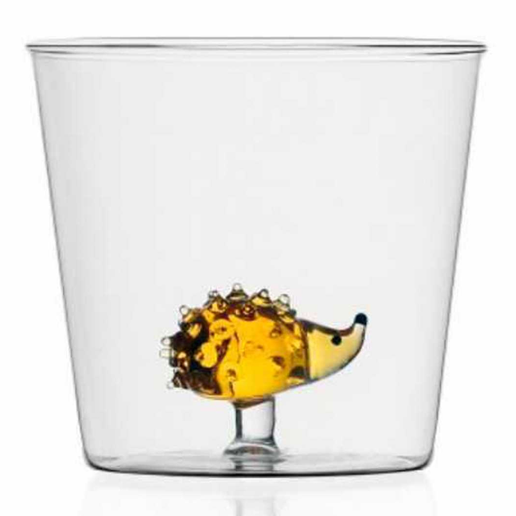 product image - Стакан «Ёжик» Ichendorf ANIMAL FARM, объем 0,32 л, высота 8,5 см, прозрачный