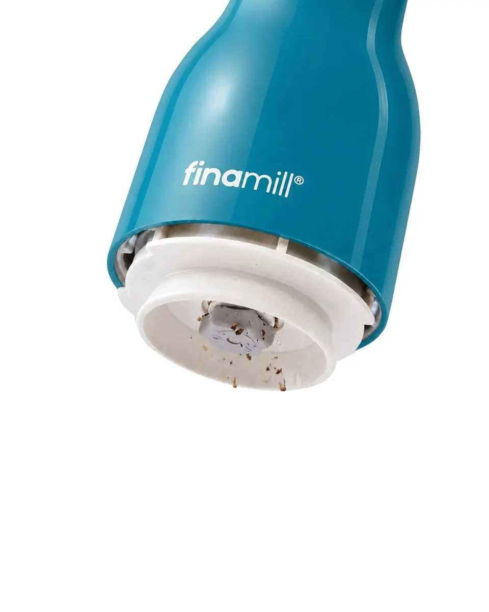 Млин для спецій акумуляторний + 2 змінних пода FinaMill USB, синій