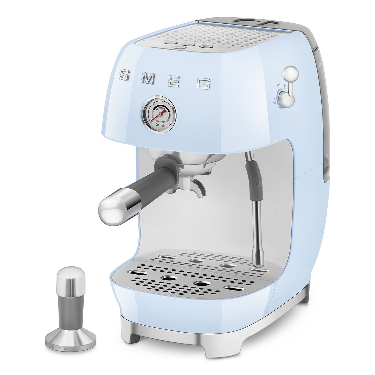 Кавоварка еспресо Smeg 50 Style, 36,4x20,5x29,5 см, блакитний