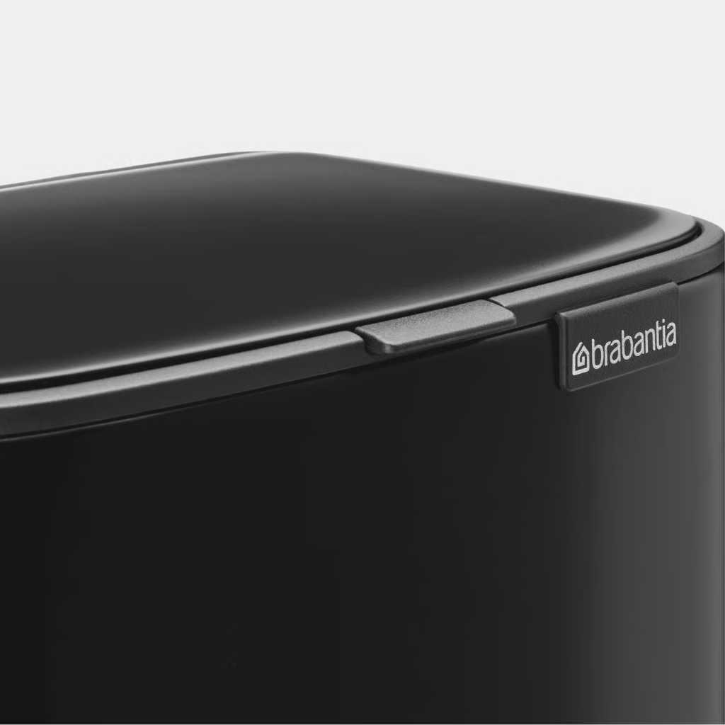Бак для сміття Brabantia Bo Pedal Bin, об'єм 7 л, чорний матовий
