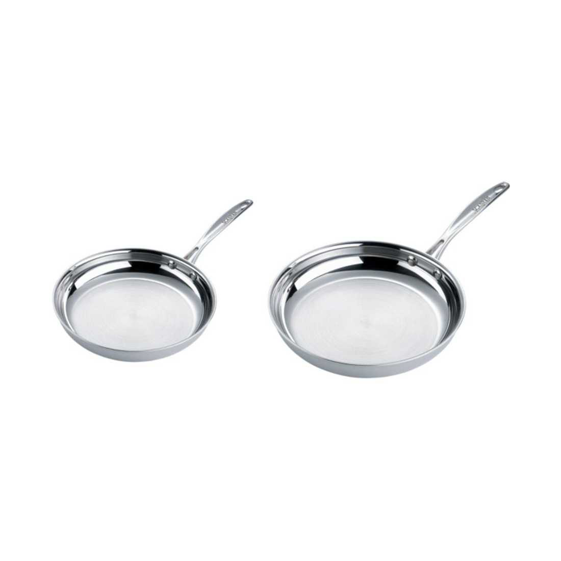 product image - Набір сковорідок Scanpan Fusion 5, діаметр 24 і 28 см, сріблястий, 2 шт