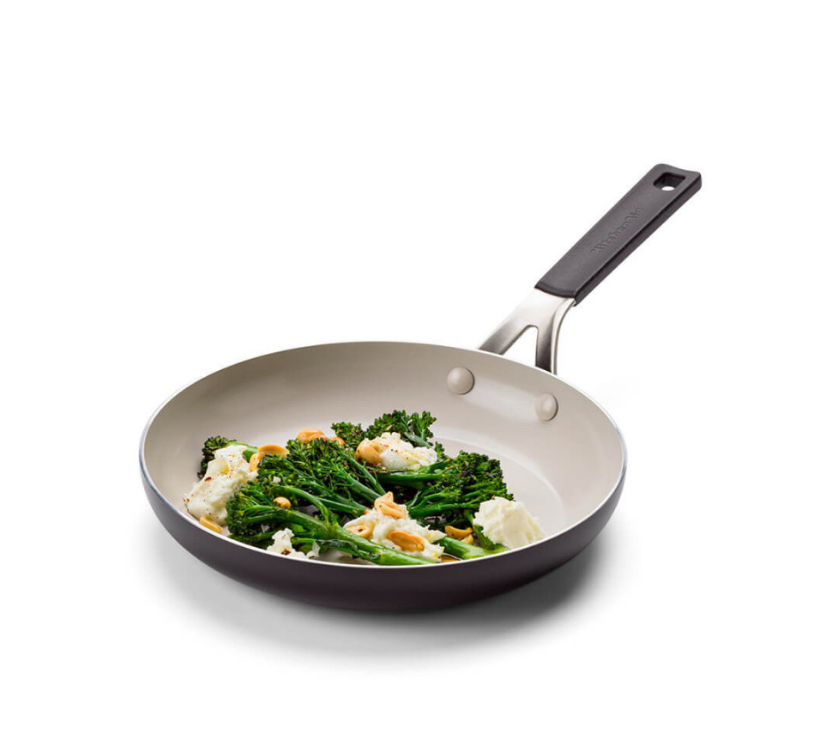 Сковорода с антипригарным покрытием KitchenAid Aluminium Ceramic, диаметр 24 см, черный