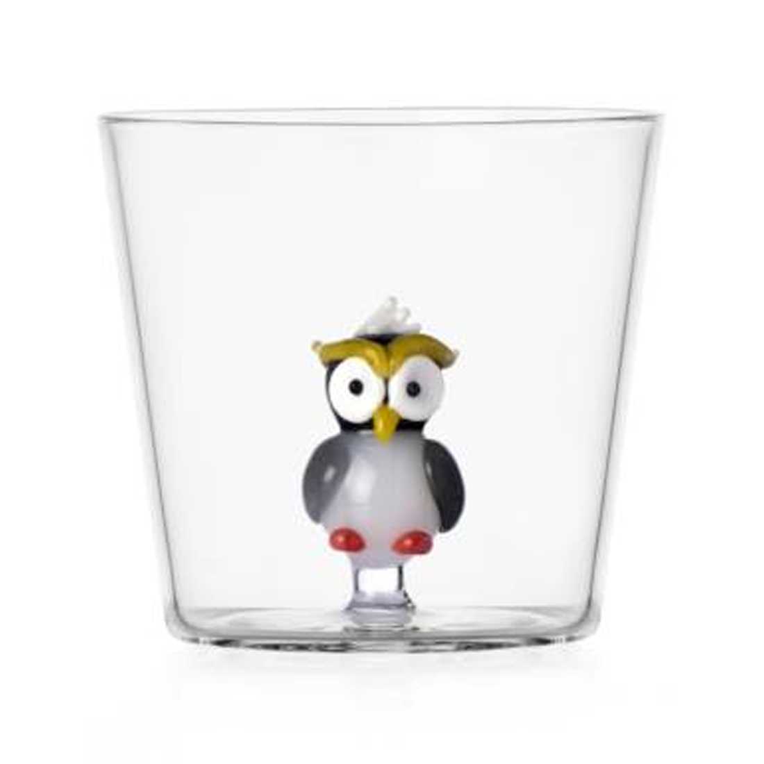 product image - Стакан «Сова» Ichendorf WOODLAND TALES, объем 0,35 л, прозрачный