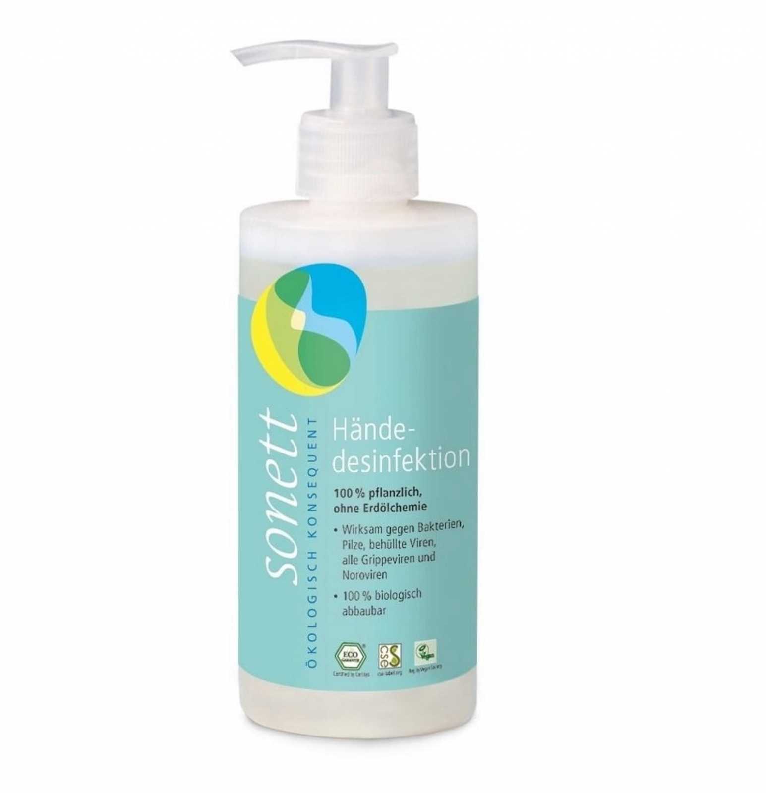 product image - Органическое средство для дезинфекции рук Sonett, объем 0,3 л