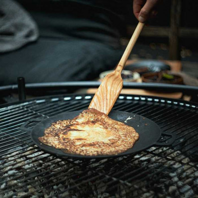 Сковорода-садж чавунна Fiskars Norden Grill, діаметр 30 см, чорний