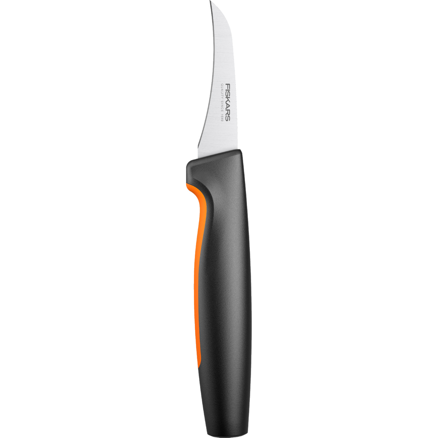 Ніж для очищення овочів Fiskars Functional Form, довжина 7 см, чорний
