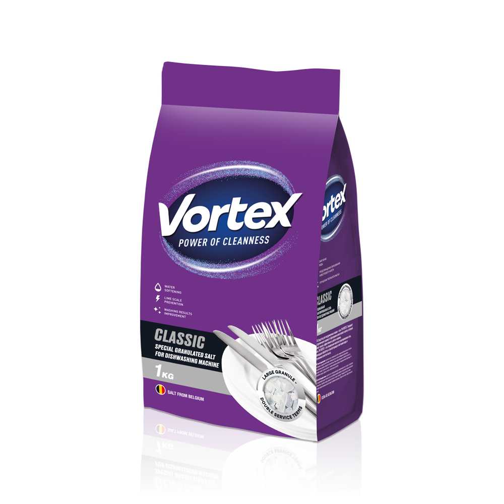 product image - Соль для посудомоечных машин Vortex, 1 кг