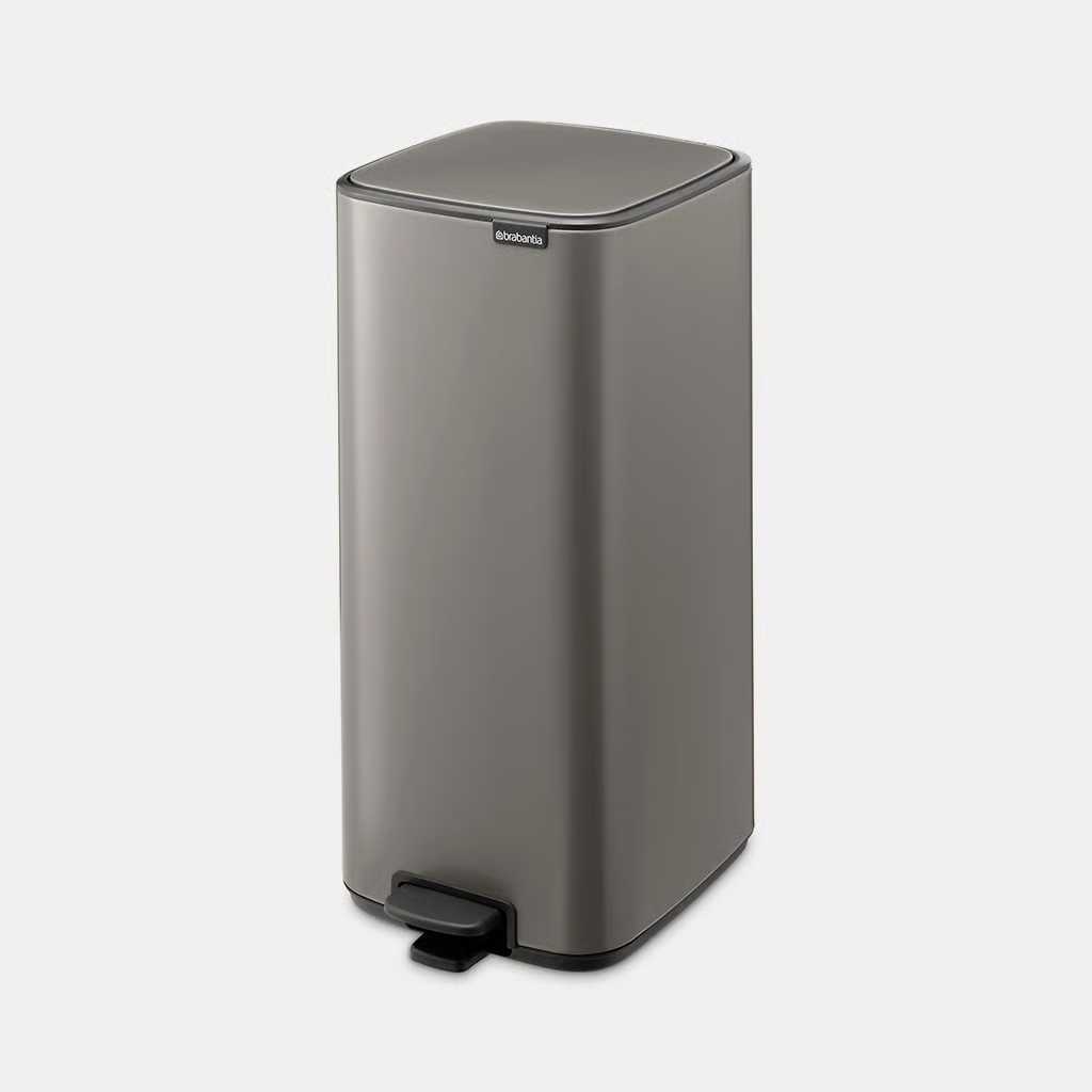 Бак для сміття Brabantia Bo Pedal Bin, об'єм 30 л, платиновий