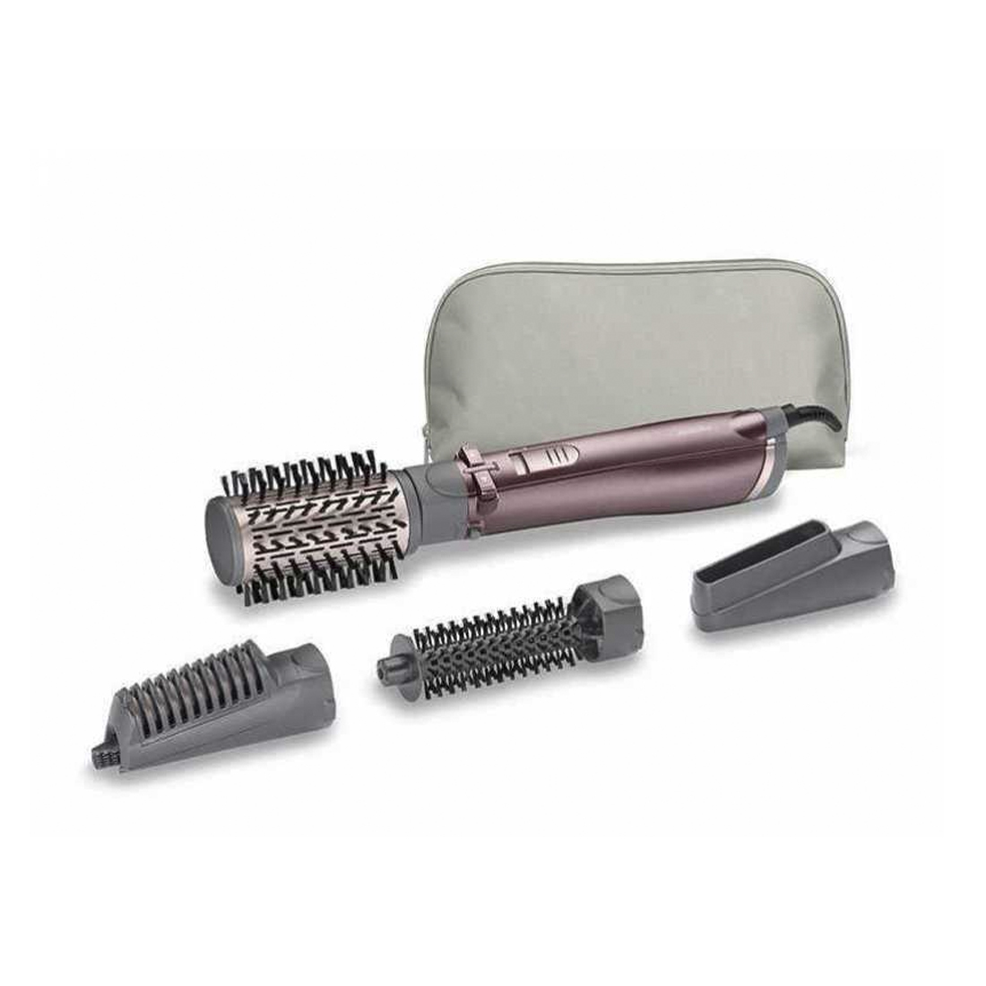 product image - Фен-щетка BaByliss Beliss Big Hair 1000, мощность 1000 Вт, серый с фиолетовым