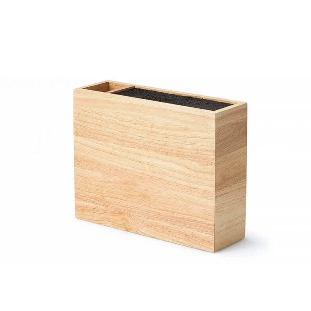 product image - Блок для ножей с отделением для аксессуаров Continenta GUMMIBAUM, 27,5x22х8,5 см, бежевый