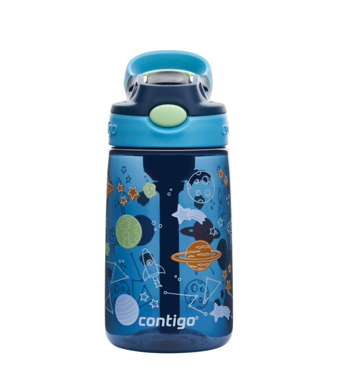 product image - Пляшка дитяча Contigo BLUEBERRY COSMOS, об'єм 0,42 л, синій з малюнком