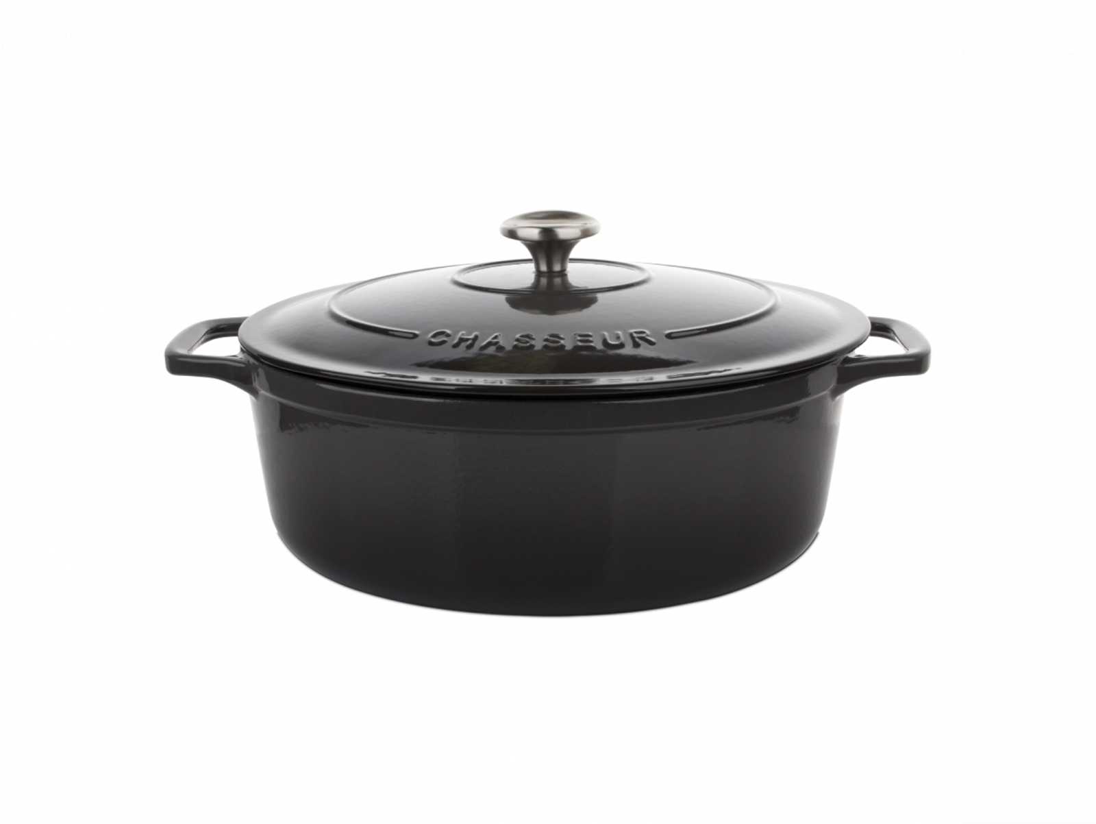 product image - Кастрюля с крышкой OVAL CASSEROLES, объем 5 л, черный