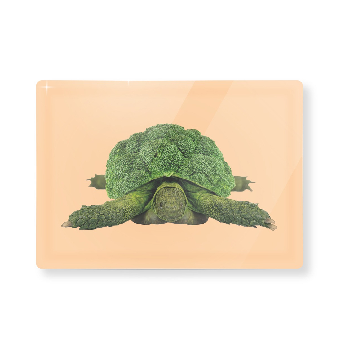 product image - Доска разделочная стеклянная «Брокколи» WD Lifestyle, 20х30 см, разноцветный