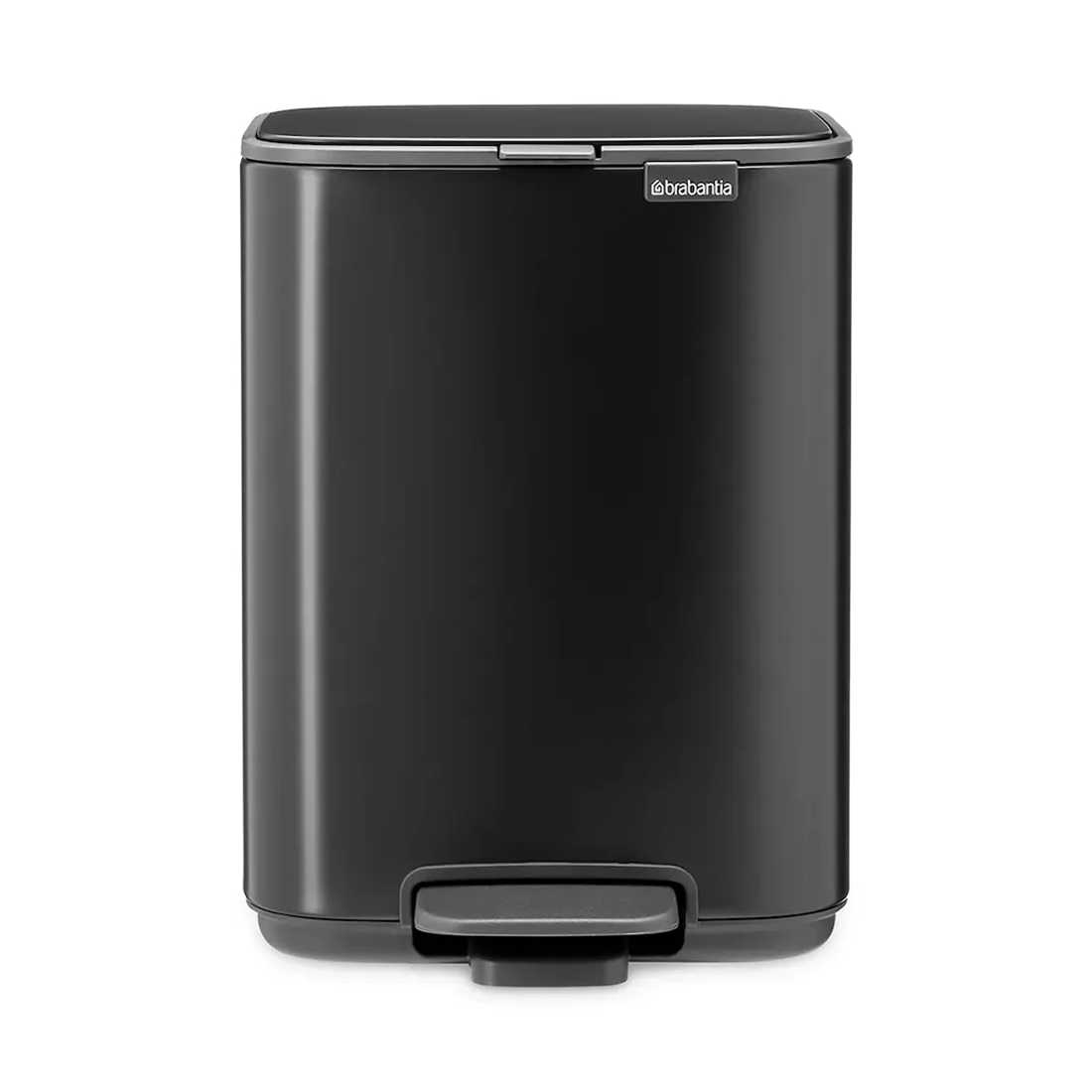 product image - Бак для сміття Brabantia Bo Pedal Bin, об'єм 4 л, чорний матовий
