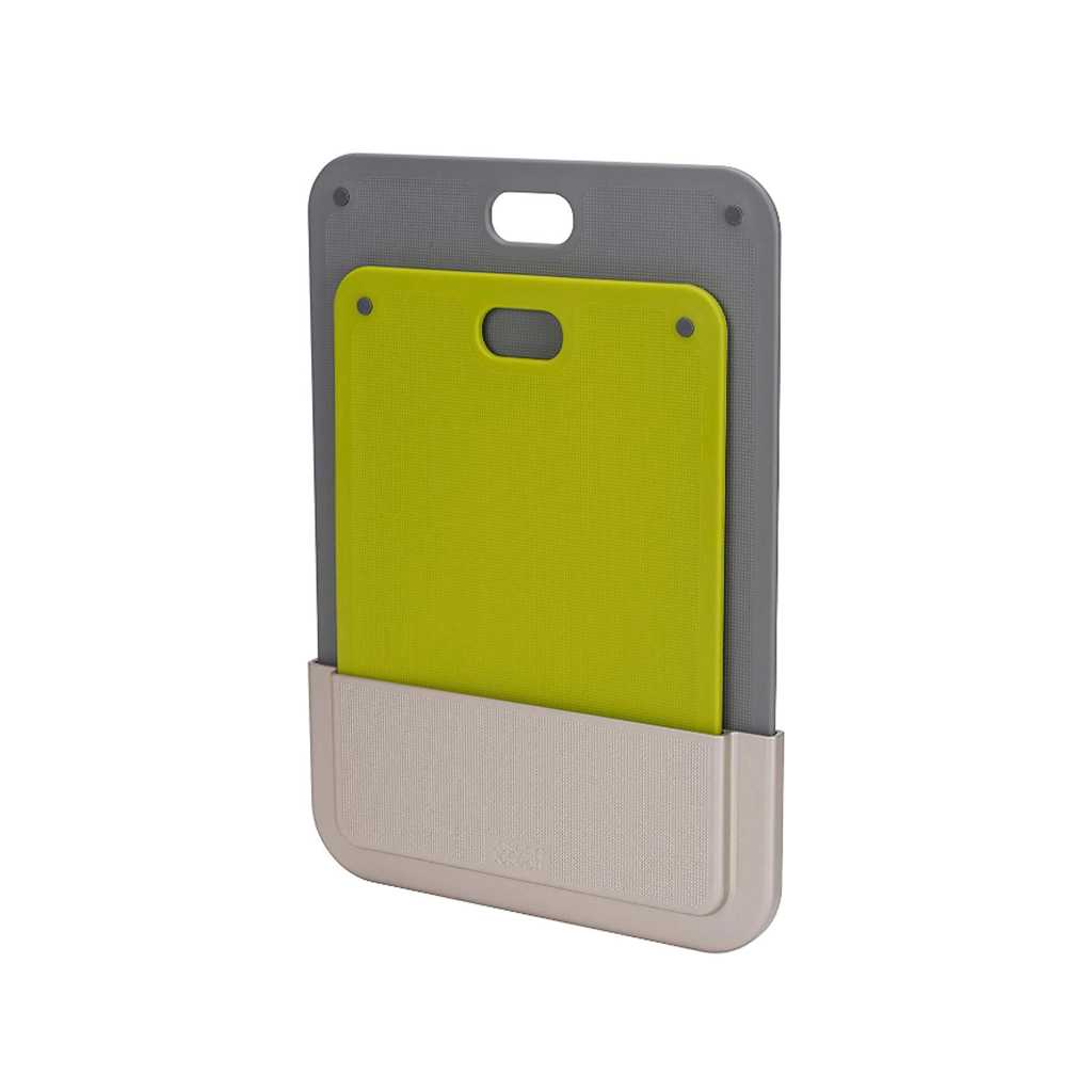 product image - Набор досок разделочных в кейсе Joseph Joseph DOORSTORE, 34х24 см, 27,5х20 см, разноцветный, 3 предмета