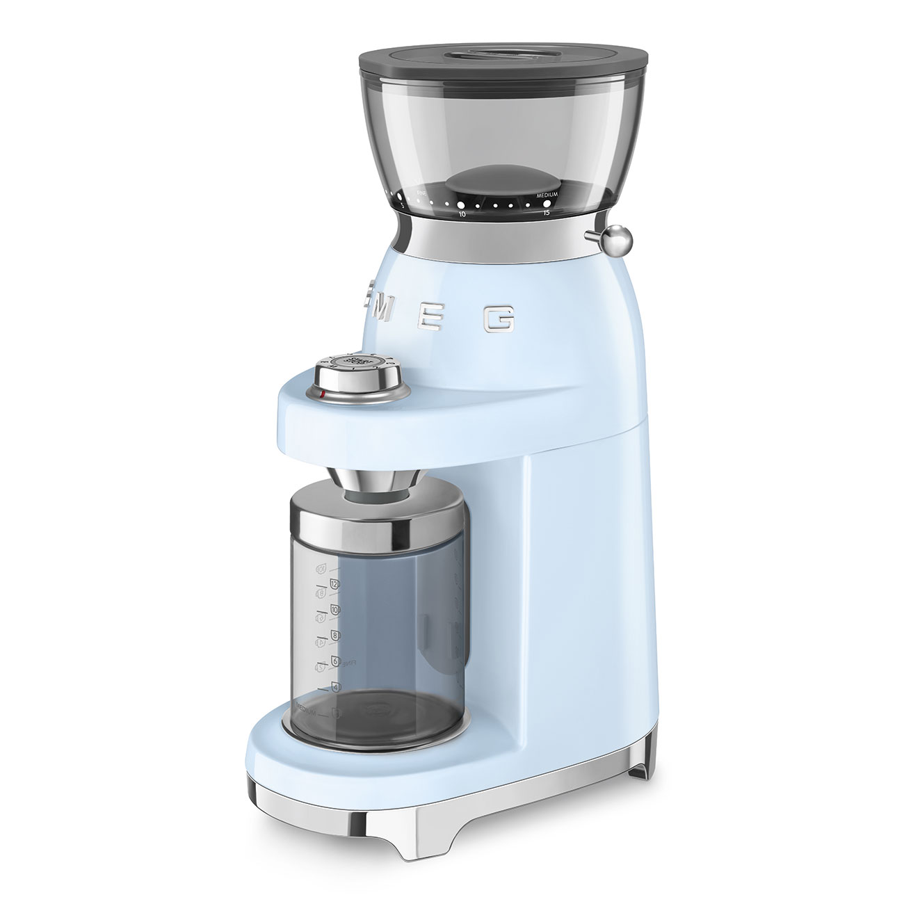 Кофемолка Smeg 50 STYLE, 15x34,5x22 см, голубой