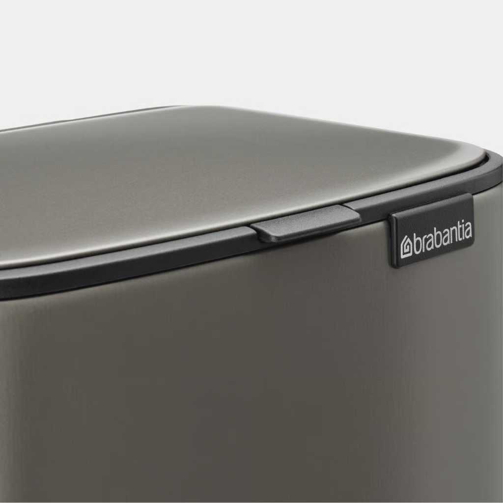 Бак для сміття Brabantia Bo Pedal Bin, об'єм 7 л, платиновий