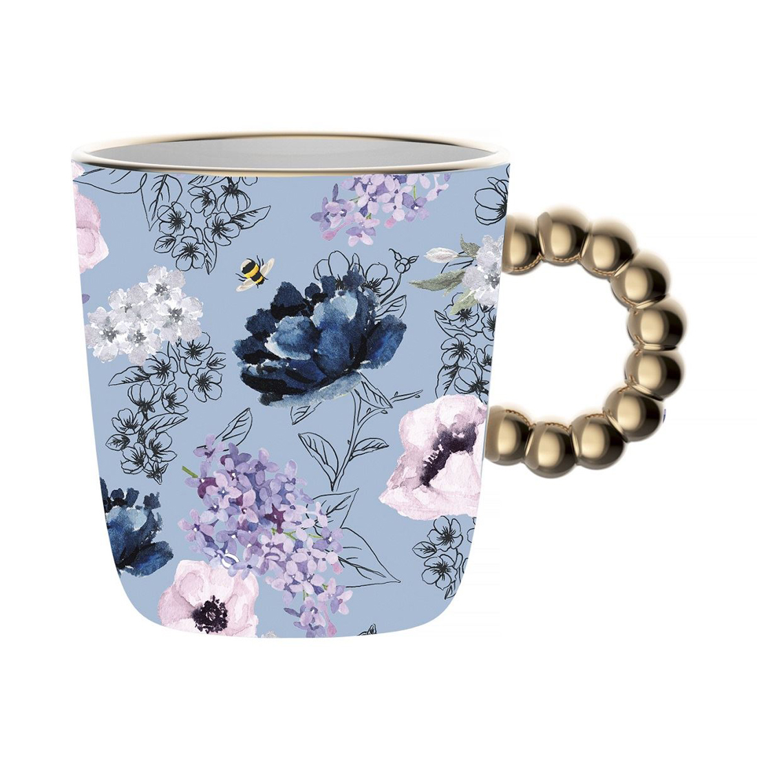 product image - Кухоль порцеляновий Bialetti BRIDGERTON, об'єм 0,33 л, синій