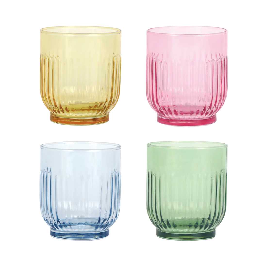 product image - Набір склянок Aida Groovy, об'єм 0,33 л, кольоровий, 4 шт