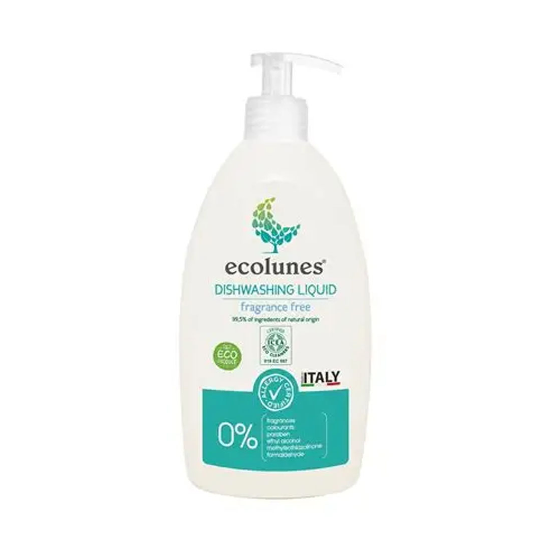 product image - Засіб для миття посуду Ecolunes, об'єм 0,5 л