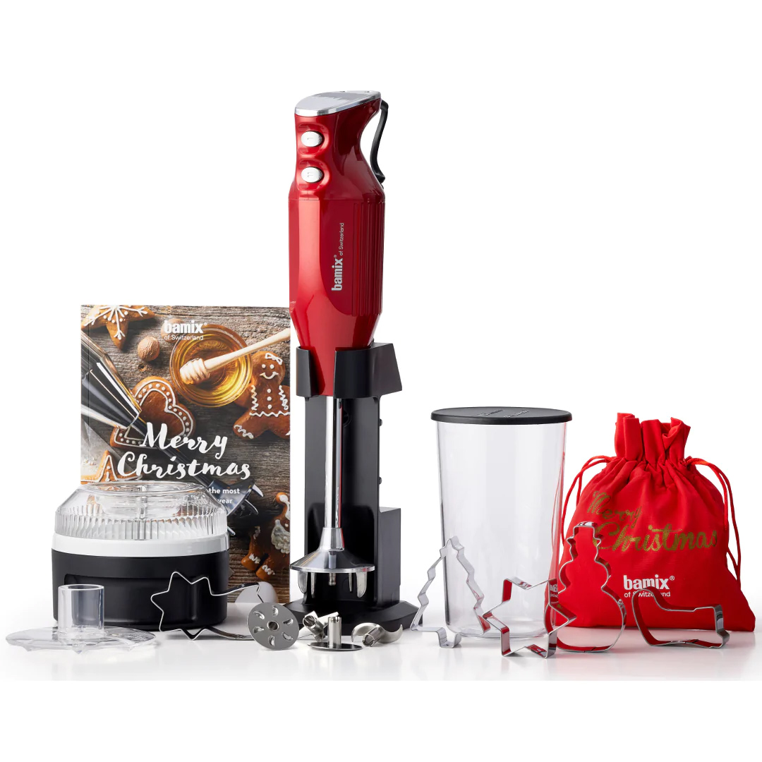 product image - Блендер погружной Bamix Xmas Editio M200, красный