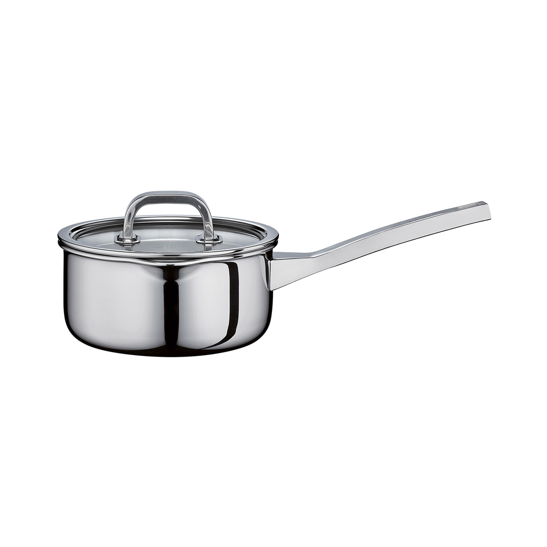 product image - Ковш с крышкой Spring FINESSE2+, диаметр 16 см, объем 1,4 л, серебристый