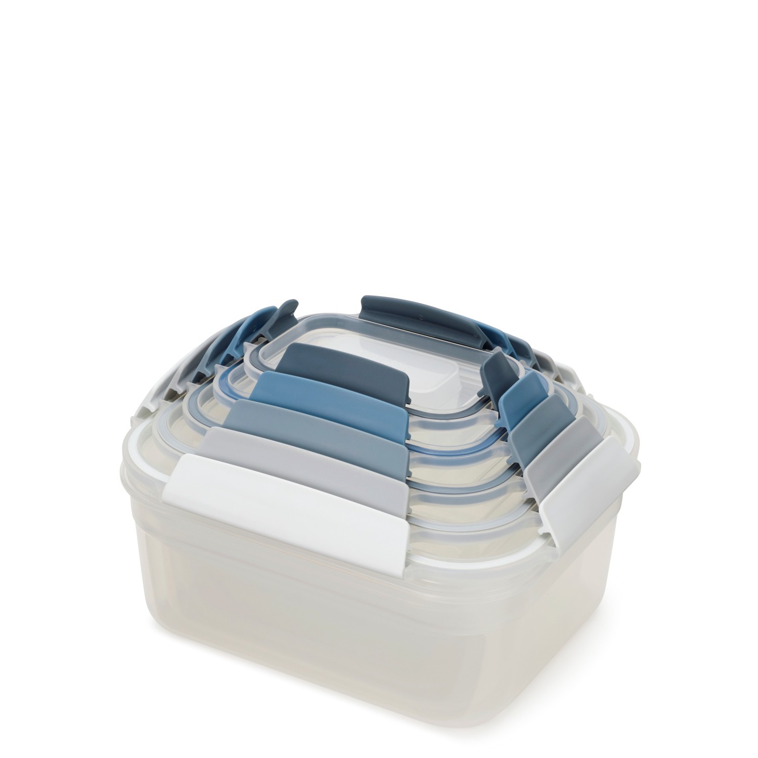 product image - Набор контейнеров пищевых Joseph Joseph NEST LOCK Sky, серый с синим, 5 предметов