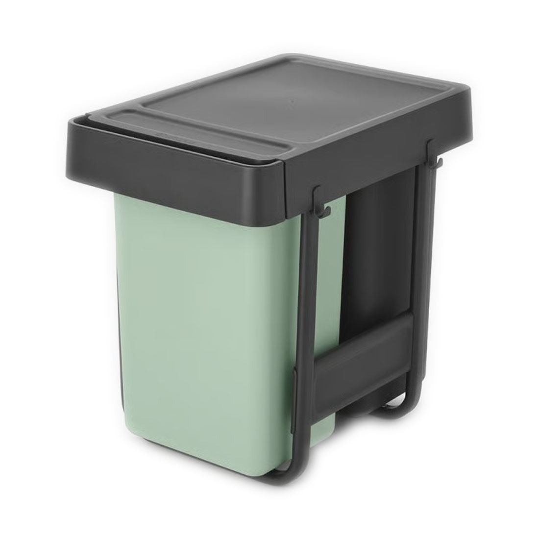 product image - Бак для сміття Brabantia Sort&Go, об'єм 2 шт x 15 л, м'ятно-сірий