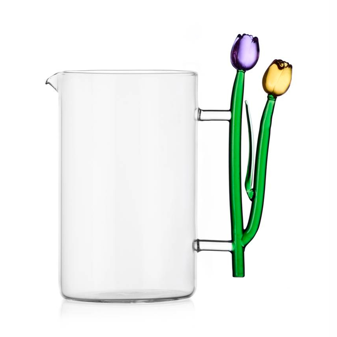 product image - Кувшин «Тюльпаны» Ichendorf Botanica,объем 1,45 л, высота 18 см, прозрачный