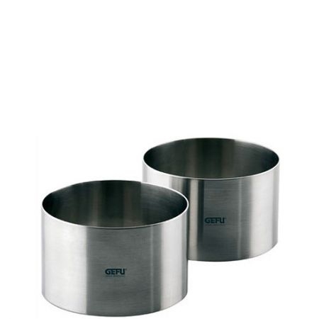 product image - Набір кілець для закусок і десертів GEFU Kitchen Aids, сріблястий, 2 штуки