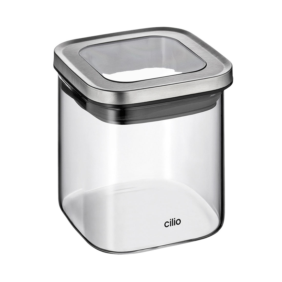 product image - Емкость для хранения сыпучих продуктов Cilio Cubo, объем 0,65 л, прозрачный