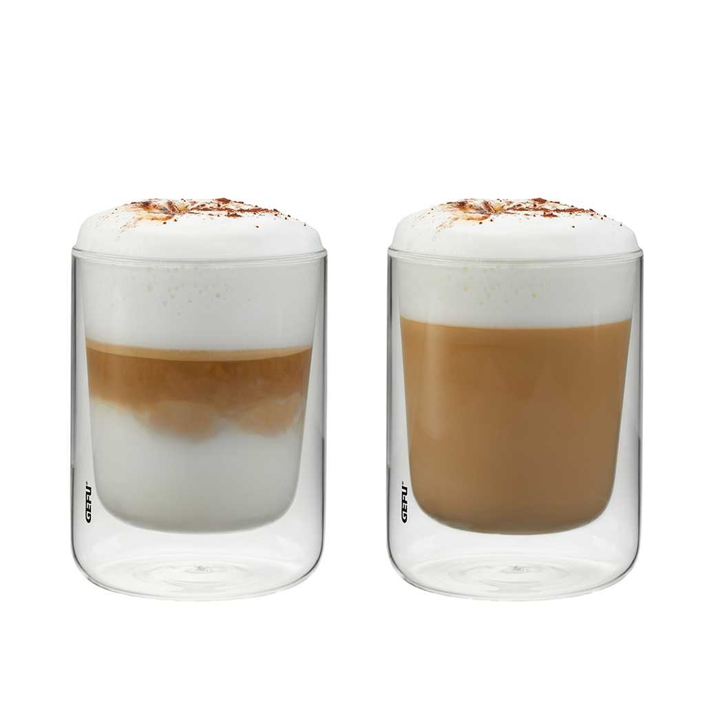 product image - Набір склянок із подвійними стінками GEFU MIRA, об'єм 0,235 л, 2 штуки, прозорий
