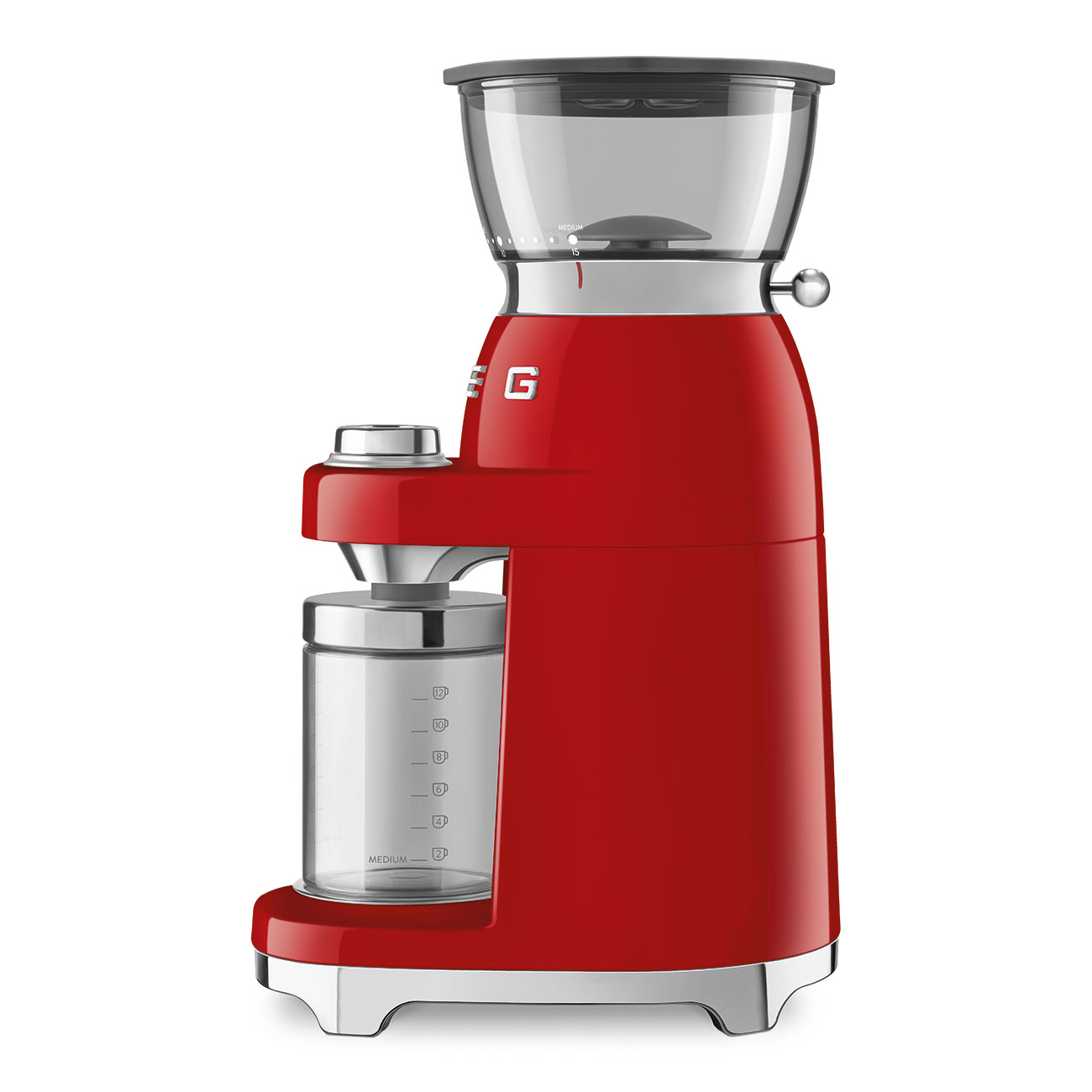 Кофемолка Smeg 50 STYLE, 15x34,5x22 см, красный