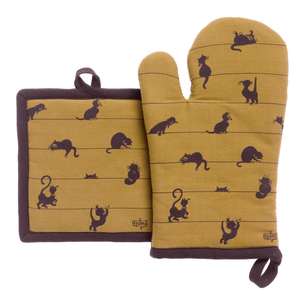 product image - Набор кухонный: варежка и прихватка Winkler DUBOUT, корица, 2 предмета