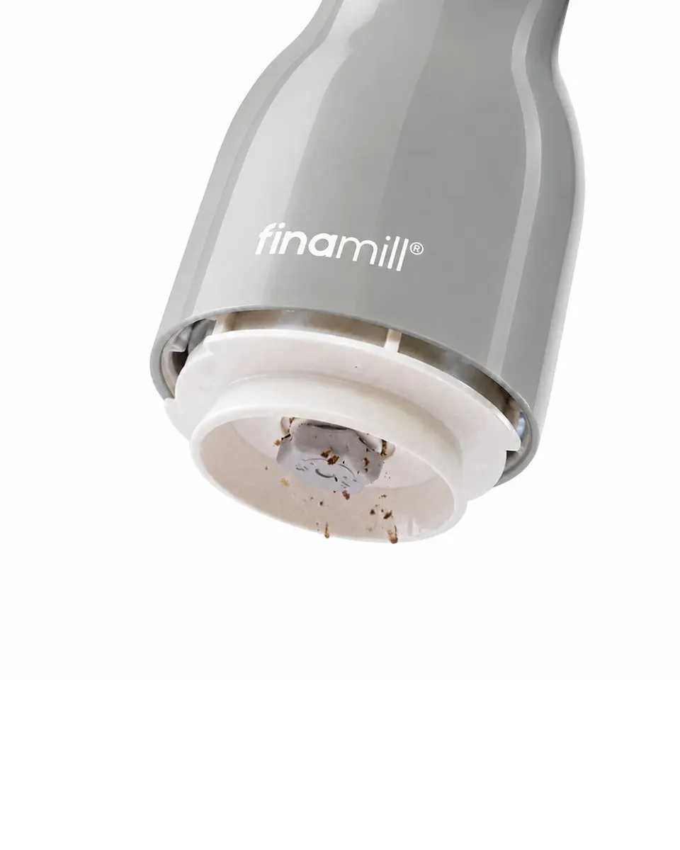 Млин для спецій акумуляторний + 2 змінних пода FinaMill USB, сірий