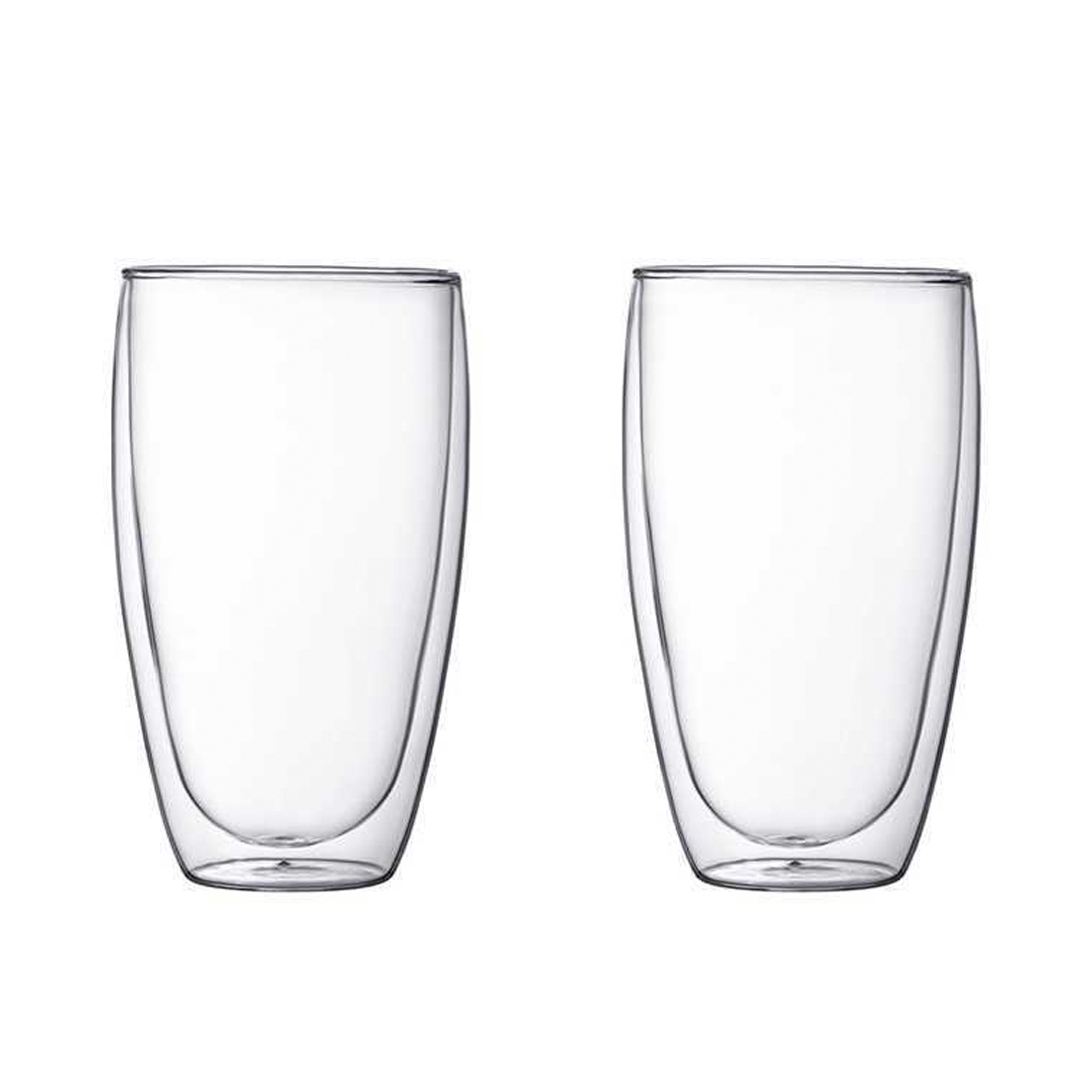 product image - Набір склянок з подвійними стінками 0,45 л, 2 шт Bodum Pavina (4560-10)