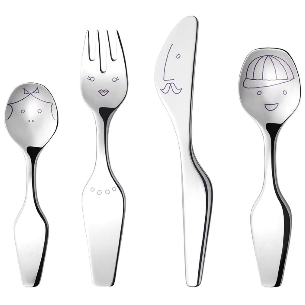 product image - Набір приборів столових дитячих Georg Jensen Alfredo, 4 предметів