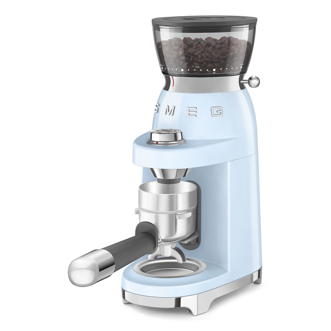 Кофемолка Smeg 50 STYLE, 15x34,5x22 см, голубой